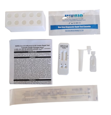 Ce Antigen Self Test Kit Influenza Flu A B এবং Covid-19 Ag Nasal Combo
