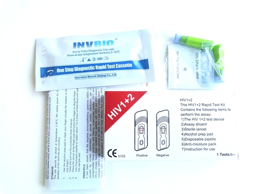 মেডিকেল রিজেন্ট 25pcs/বক্স এইচআইভি র‍্যাপিড হোম টেস্ট কিট ইন হোল ব্লাড