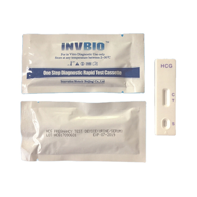 মেডিকেল IVD Hcg ওয়ান স্টেপ প্রেগন্যান্সি টেস্ট কার্ড