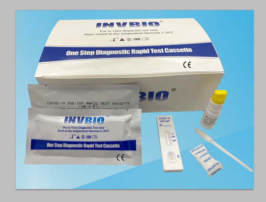 96.8% নির্ভুলতা Covid 19 Ab Rapid IgG IgM অ্যান্টিবডি টেস্ট কিট OEM প্যাকেজ