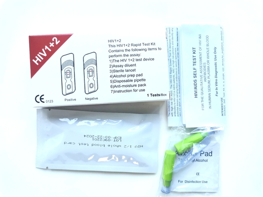 মানুষের জন্য বাড়িতে 40pcs বক্স msds দ্রুত এইচআইভি পরীক্ষা