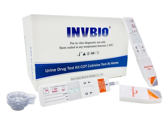 উচ্চ নির্ভুলতা Cottine Cotinine saliva Rapid Test Dip Card এক ধাপে