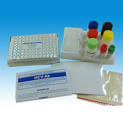 HAV IgM Elisa টেস্ট কিট প্লেট মানুষের ব্যবহার প্রতি বক্সে 96 টেস্ট
