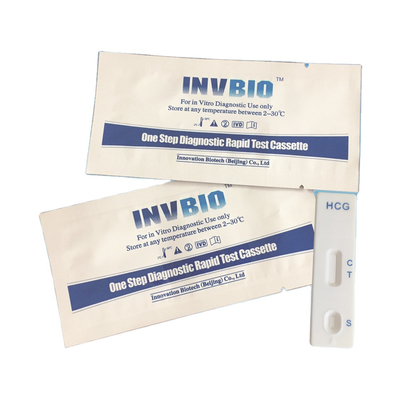 মেডিকেল IVD Hcg ওয়ান স্টেপ প্রেগন্যান্সি টেস্ট কার্ড