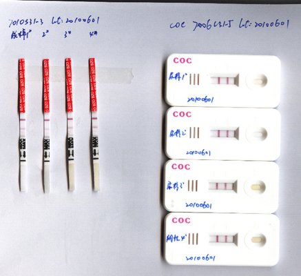 FDA COC কোকেন ড্রাগ এবিউজ টেস্ট কিট ক্যাসেট 3.00mm হোম টেস্টিং