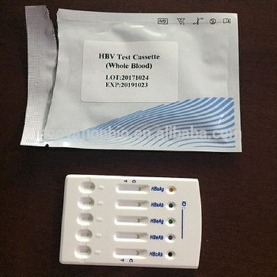 Hbsag HBV মাল্টি 5 টেস্ট প্যানেলের জন্য ভিট্রো হেপাটাইটিস বি র‌্যাপিড টেস্ট কিট