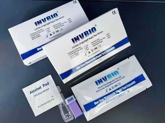 96.8% নির্ভুলতা Covid 19 Ab Rapid IgG IgM অ্যান্টিবডি টেস্ট কিট OEM প্যাকেজ