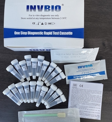 SARS-CoV-2 করোনাভাইরাস স্যালিভা অ্যান্টিজেন র‌্যাপিড টেস্ট কিট 98.21% নির্ভুলতা