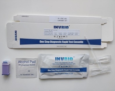 SARS-CoV-2 করোনাভাইরাস IgG IgM অ্যান্টিবডি টেস্ট কিট ওয়ান স্টেপ সেলফ টেস্টিং INVBIO