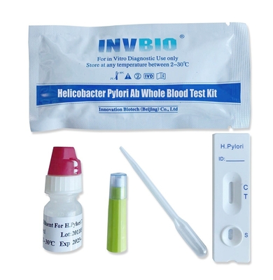 অত্যন্ত সংবেদনশীল এক ধাপ H. Pylori Ag Feces Rapid Test Card