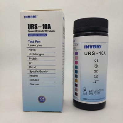 INVBIO 10 প্যারামিটার ইউরিনালাইসিস টেস্ট স্ট্রিপ ইন ভিট্রো